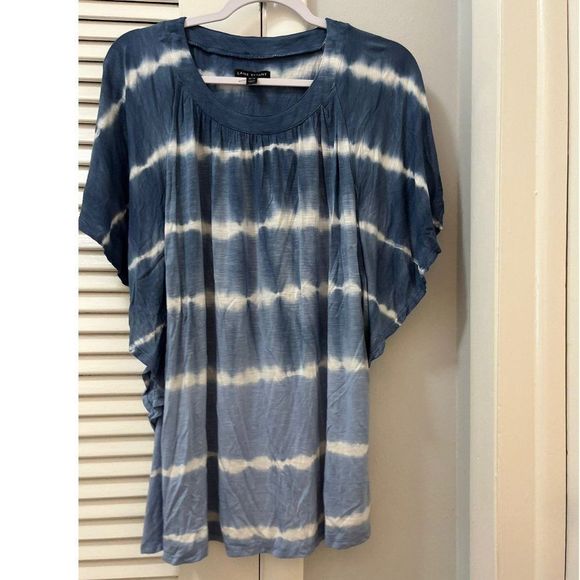 Lane Bryant Tie Dyed Tee With Cap Sleeve Size 18/20 - Picture 1 of 3